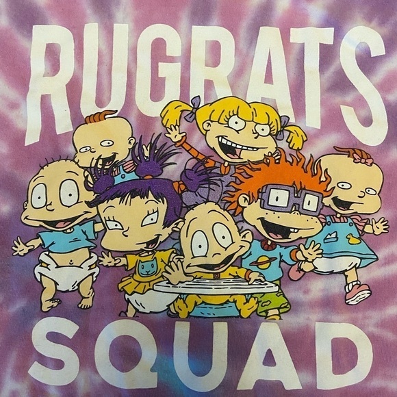 NICKELODEON RUGRATS PURPLE TIE DYE T-SHIRT SZ XL RARE - Picture 4 of 8